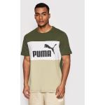 Reduzierte Grüne Color Blocking Puma Fit T-Shirts für Herren Größe XL 