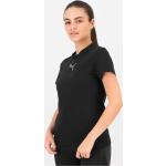 Schwarze Puma T-Shirts aus Baumwolle für Damen Größe M 