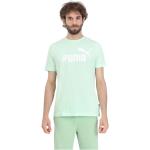 Reduzierte Mintgrüne Puma Green T-Shirts aus Baumwolle für Herren Größe L für den für den Frühling 