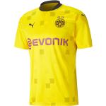 Reduzierte Gelbe Puma BVB T-Shirts aus Jersey für Damen Größe XL 
