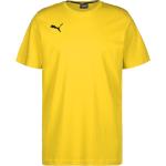 Reduzierte Gelbe Sportliche Puma teamGOAL T-Shirts aus Baumwolle für Herren Größe S 