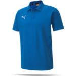 Blaue Puma teamGOAL Herrenpoloshirts & Herrenpolohemden aus Baumwolle Größe S 