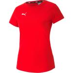 Rote Puma teamGOAL T-Shirts für Damen Größe M 