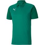 Reduzierte Grüne Elegante Kurzärmelige Puma teamGOAL Kurzarm-Poloshirts mit Katzenmotiv aus Polyester für Herren Größe S 