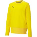 Gelbe Puma teamGOAL Kindersweatshirts Größe 128 