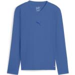 Reduzierte Blaue Langärmelige Puma teamGOAL Longsleeves für Kinder & Kinderlangarmshirts aus Polyester Größe 176 