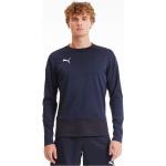 Marineblaue Rundhals-Ausschnitt Herrensweatshirts aus Polyester Größe M 