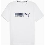 Reduzierte Weiße Puma teamLIGA Katzen-Shirts mit Katzenmotiv aus Jersey für Herren Größe S 