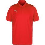 Reduzierte Rote Sportliche Puma teamLIGA Henleykragen T-Shirts für Herren Übergrößen 
