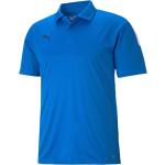 Blaue Sportliche Puma teamLIGA Katzen-Shirts mit Katzenmotiv für Herren Größe M 
