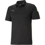 Schwarze Gepunktete Sportliche Puma teamLIGA Katzen-Shirts mit Katzenmotiv für Damen Größe 3 XL 