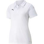 Weiße Gepunktete Puma teamLIGA Damenpoloshirts & Damenpolohemden Größe XL 
