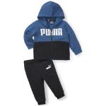 PUMA Trainingsanzug Minicats Colourblock Jogginganzug Baby Regular blau Kinder Jungen Sportbekleidung