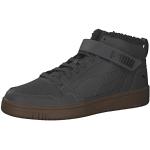 Schwarze Puma Rebound High Top Sneaker & Sneaker Boots mit Klettverschluss aus Leder für Herren Größe 42,5 