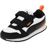 PUMA Unisex Baby R78 V Inf Sneaker, White Black-Vibrant Orange, 26 EU