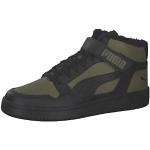 Olivgrüne Puma Rebound High Top Sneaker & Sneaker Boots mit Klettverschluss aus Leder für Herren Größe 44 