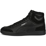 PUMA Unisex Shuffle MID FUR Sneaker, Black Black-Steel Gray, 42.5 EU