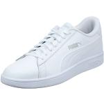 Reduzierte Weiße Puma Smash Low Sneaker aus Leder für Damen Größe 37 