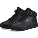 Reduzierte Schwarze Puma Carina High Top Sneaker & Sneaker Boots aus Leder für Damen Größe 40,5 für den für den Winter 