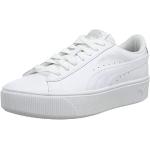 Reduzierte Weiße Puma Vikky Low Sneaker aus Leder für Damen Größe 37 