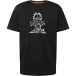 Schwarze Kurzärmelige Puma Garfield Kater Garfield Rundhals-Ausschnitt T-Shirts für Herren Größe M 