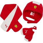 Rote Puma SF Mütze Schal Handschuh Sets für Kinder aus Polyester für Babys für den für den Winter 