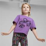 Braune Kurzärmelige Puma Trolls Kinder T-Shirts für Mädchen Größe 116 