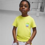 Limettengrüne Kurzärmelige Puma Trolls Kinder T-Shirts für Jungen Größe 92 