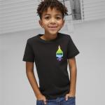 Schwarze Kurzärmelige Puma Trolls Kinder T-Shirts für Jungen Größe 104 