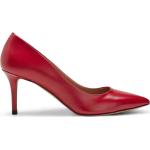 Rote Elegante HUGO BOSS BOSS Spitze Pfennigabsatz High Heels & Stiletto-Pumps aus Kalbsleder für Damen Größe 41 
