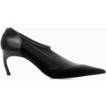 Schwarze COS Spitze Nachhaltige High Heels & Stiletto-Pumps in Breitweite aus Leder für Damen Größe 42 mit Absatzhöhe 5cm bis 7cm 