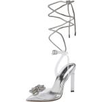 Silberne CALL IT SPRING Spitze High Heels & Stiletto-Pumps durchsichtig mit Riemchen für Damen Größe 41,5 