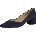 Blaue Paul Green High Heels & Stiletto-Pumps aus Veloursleder für Damen Größe 37,5 