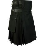 Schwarze Punk Trachtenröcke für Damen Größe 3 XL für Partys für den für den Frühling 