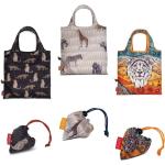 Animal-Print Fabrizio Punta Faltbare Einkaufstaschen mit Löwen-Motiv aus Gummi 