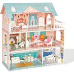 Pinke Puppenhäuser aus Holz aus Holz für Mädchen 