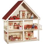 Rote ROBA Puppenhäuser aus Holz aus Massivholz für 3 - 5 Jahre 