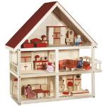 Rote ROBA Puppenhäuser aus Holz aus Massivholz für 3 - 5 Jahre 
