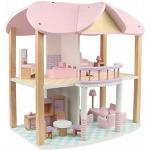 Puppenhaus Sandy Holz möbliert 2 Etagen rosa/lila