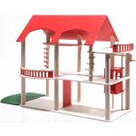 Rote Puppenhäuser aus Holz aus Holz für Mädchen 1-teilig 