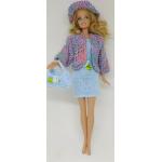 Jacke.Hut,Tasche Handarbeit Puppenkleidung  passend für Barbie Puppe  Kleid 