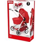 Rote BRIO Spin Puppenwagen aus Kunststoff 