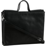 Schwarze Elegante Bree Laptoptaschen & Notebooktaschen aus Leder 