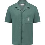 Grüne Unifarbene Kurzärmelige T-Shirts aus Bouclé für Herren Größe XS für den für den Sommer 