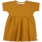 Haselnussbraune Kurzärmelige Vegane Bio Nachhaltige Kindersweatkleider aus Baumwolle für Babys Größe 92 für den für den Sommer 