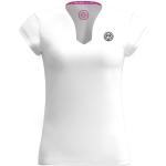 Reduzierte Weiße Bidi Badu V-Ausschnitt T-Shirts aus Polyester für Damen Größe S 
