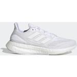 Weiße adidas Pure Boost Damenlaufschuhe mit Schnürsenkel in Normalweite aus Mesh Größe 43,5 