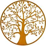 Pureday Wandobjekt Lebensbaum - Wanddeko - Rund -