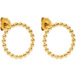 Goldene Purelei Runde Ohrringe & Ohrschmuck vergoldet aus Edelstahl 