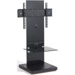 Schwarze PureMounts Rechteckige TV Standfüße 65”- 69” schwenkbar Breite 100-150cm, Höhe 100-150cm, Tiefe 0-50cm 